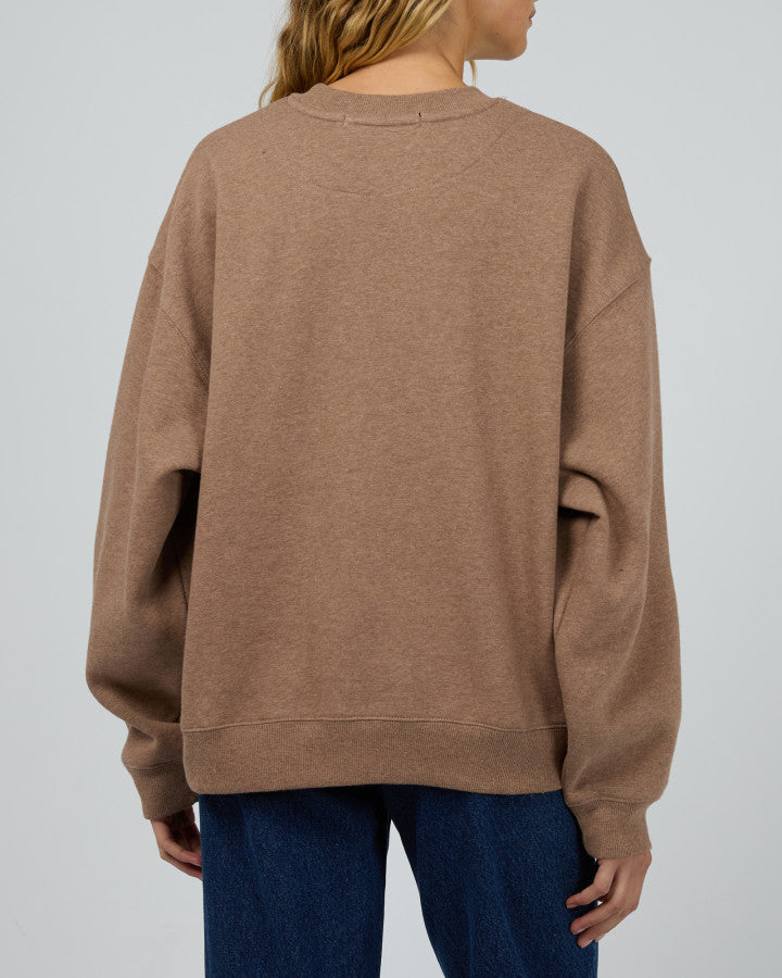 Logo Crew Sweater - Brown