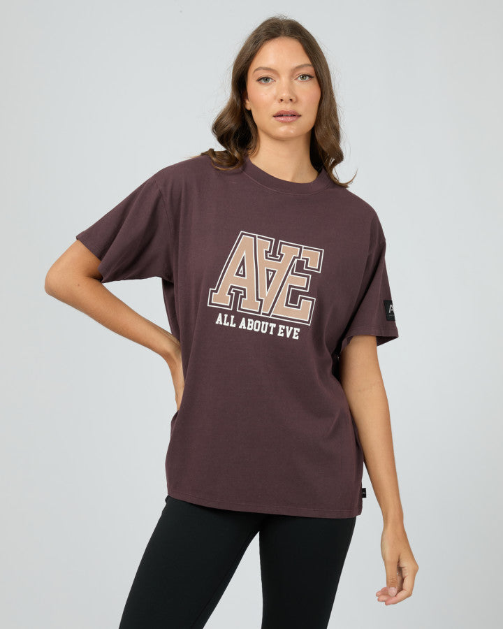 Monogram Relaxed Tee - Brown