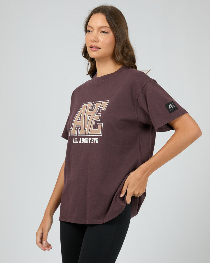 Monogram Relaxed Tee - Brown