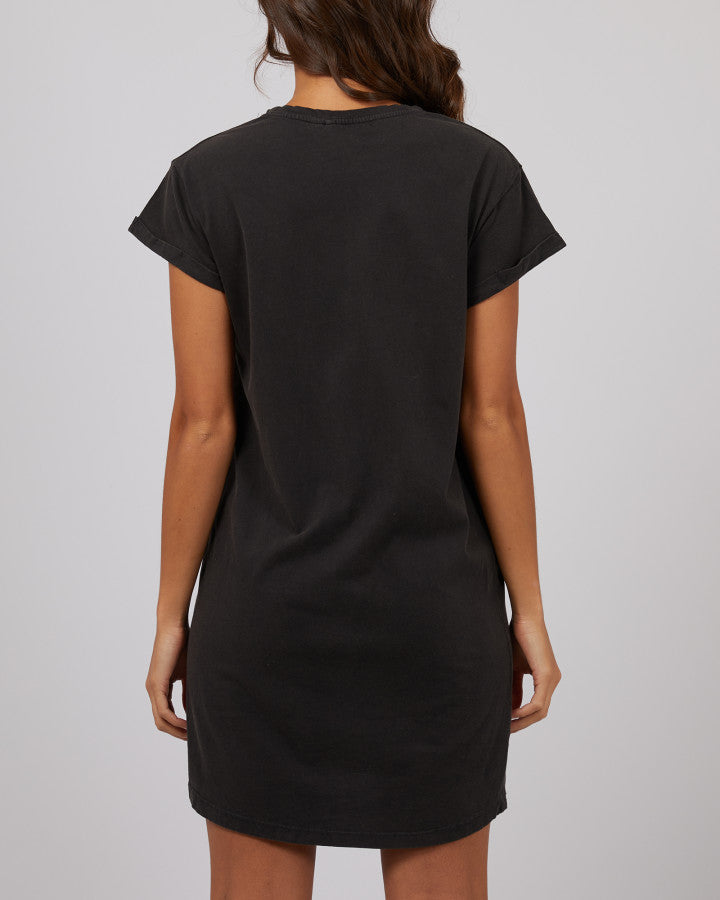 Revival Tee Dress - Washed Black