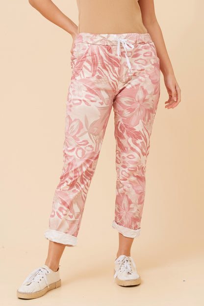 Loretta Jogger Pant - Pink Floral