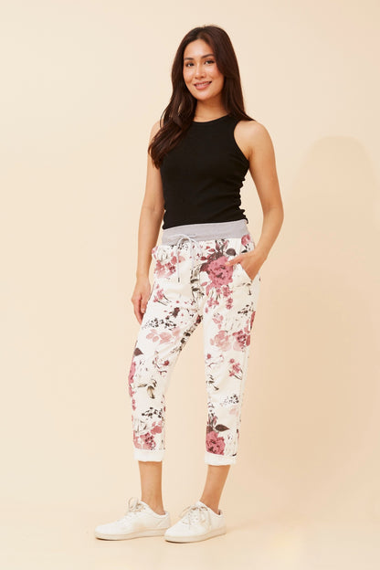 Becky Jogger - Cream Floral