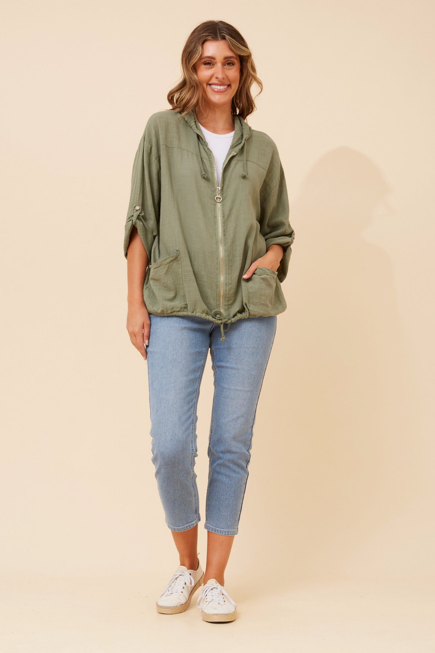 Rossi Hooded Jacket - Khaki