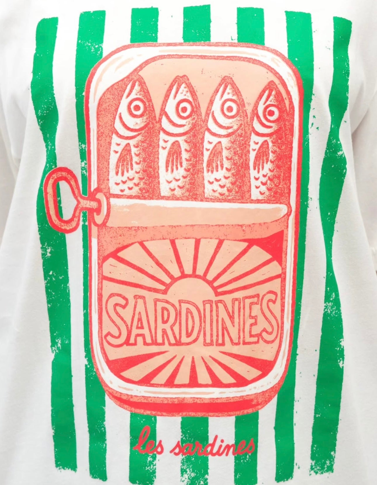 Sardines Graphic Tee - White