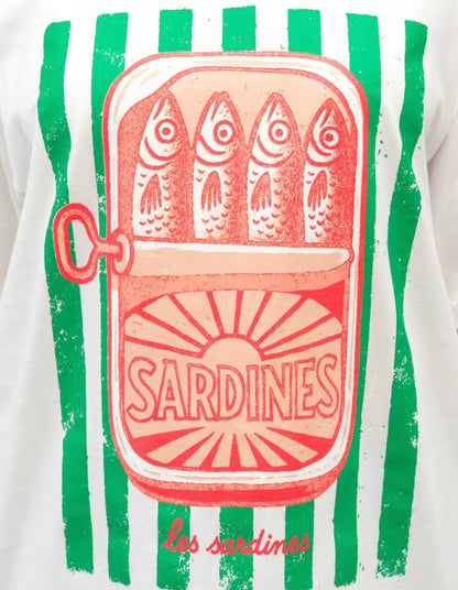 Sardines Graphic Tee - White