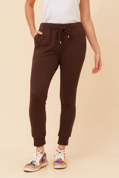 Kendall Track Pant - Chocolate