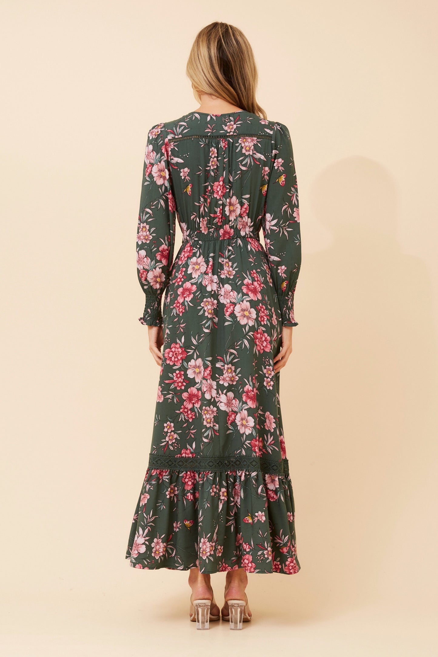 Casey Maxi Dress - Green Ash