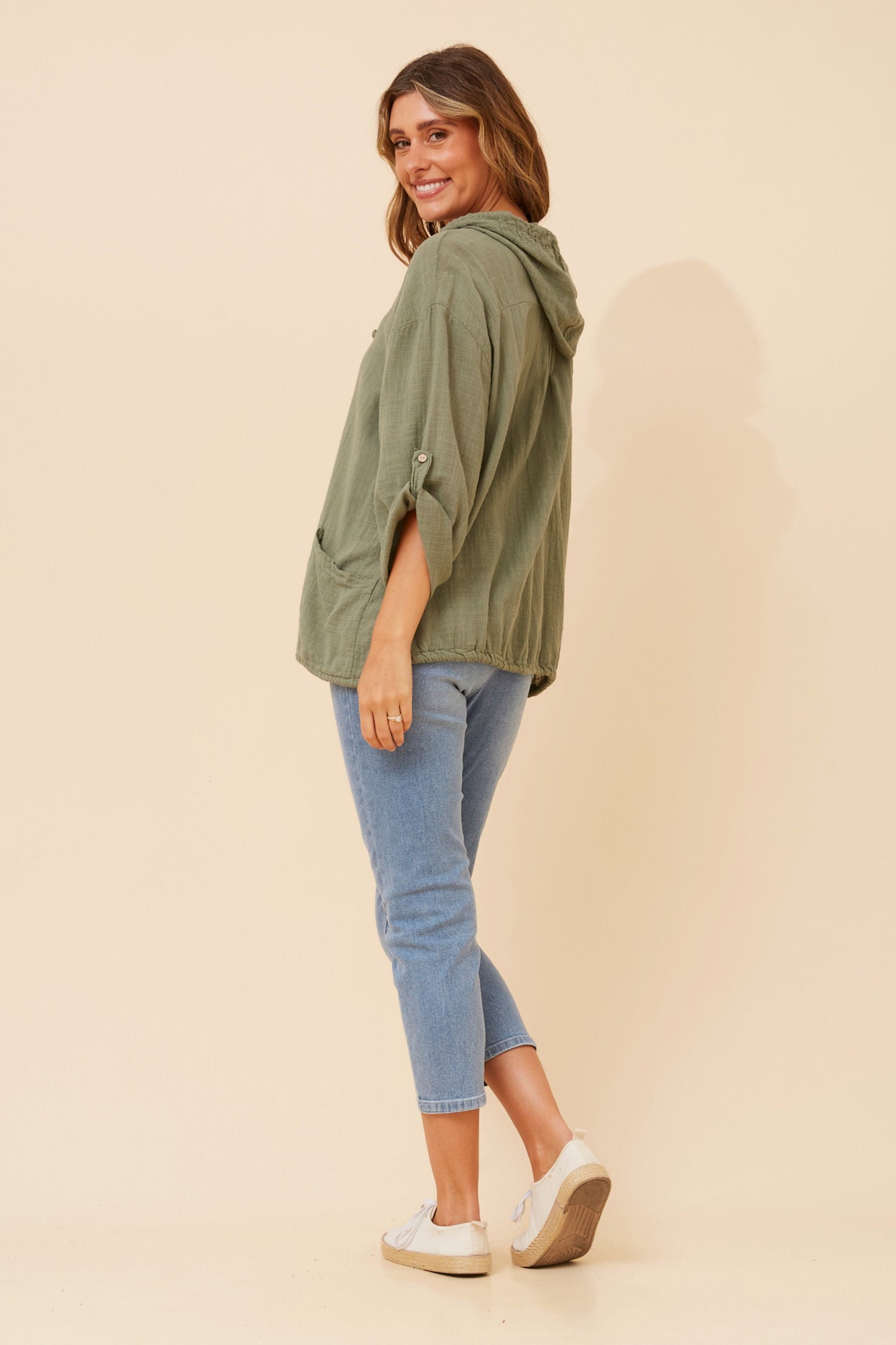 Rossi Hooded Jacket - Khaki