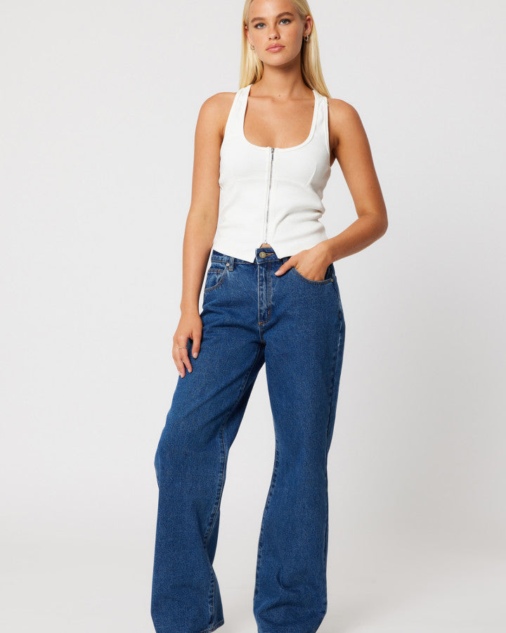 Abrand 95 Mid Baggy Bella - Mid Blue