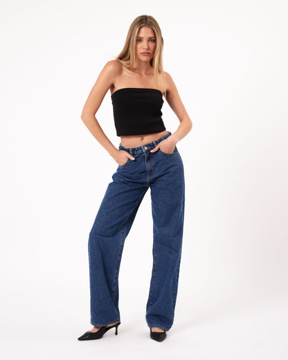 Abrand 95 Baggy Petite Bella Jean - Mid Blue