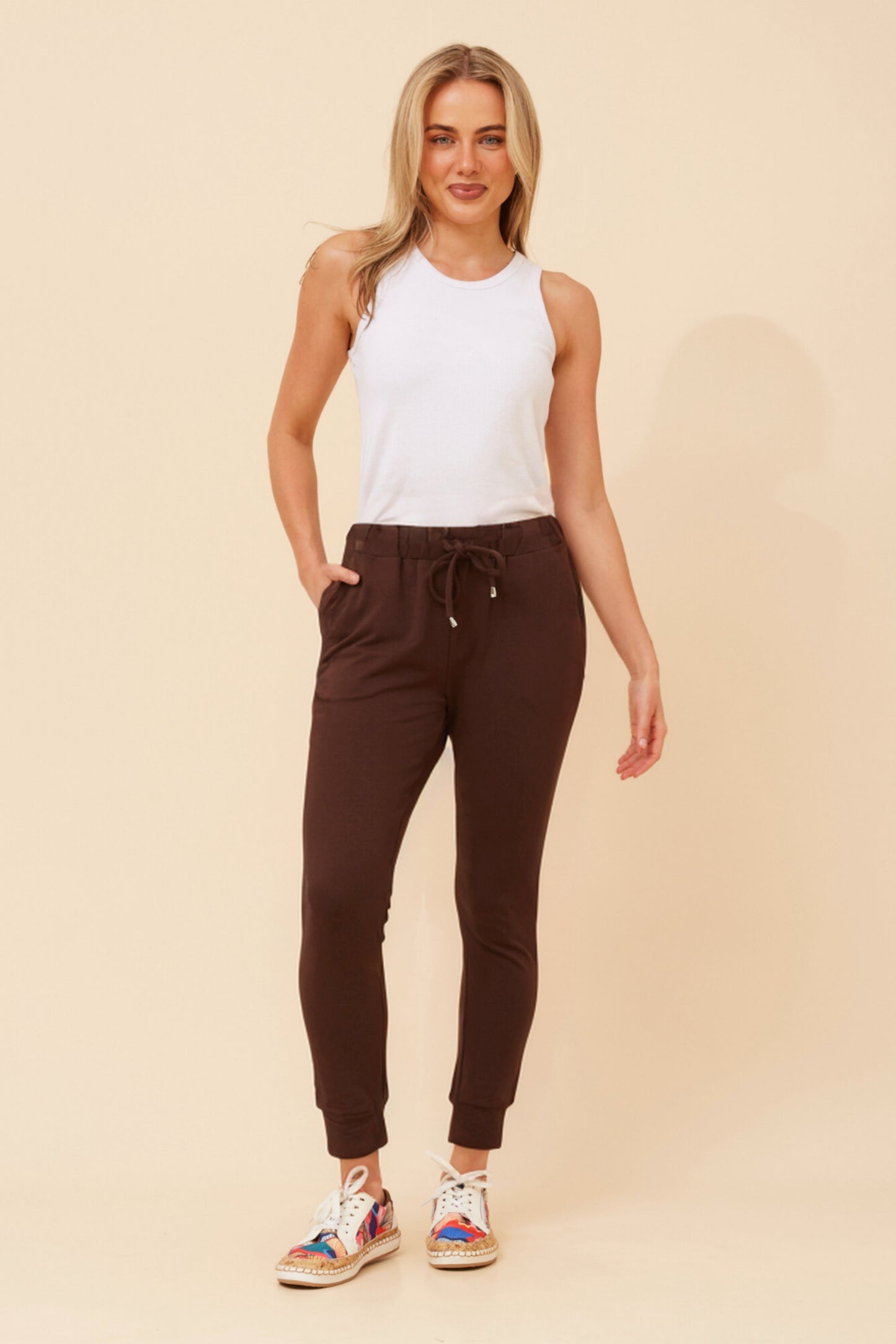 Kendall Track Pant - Chocolate