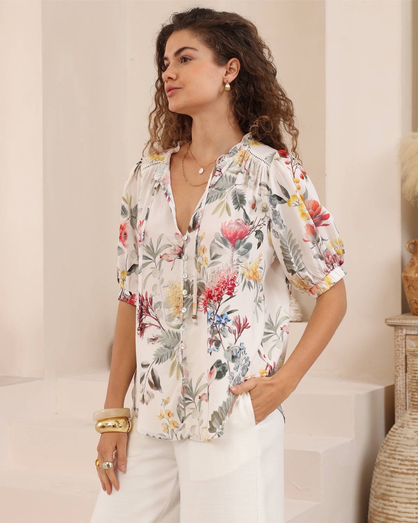 Adele Floral Top - Floral