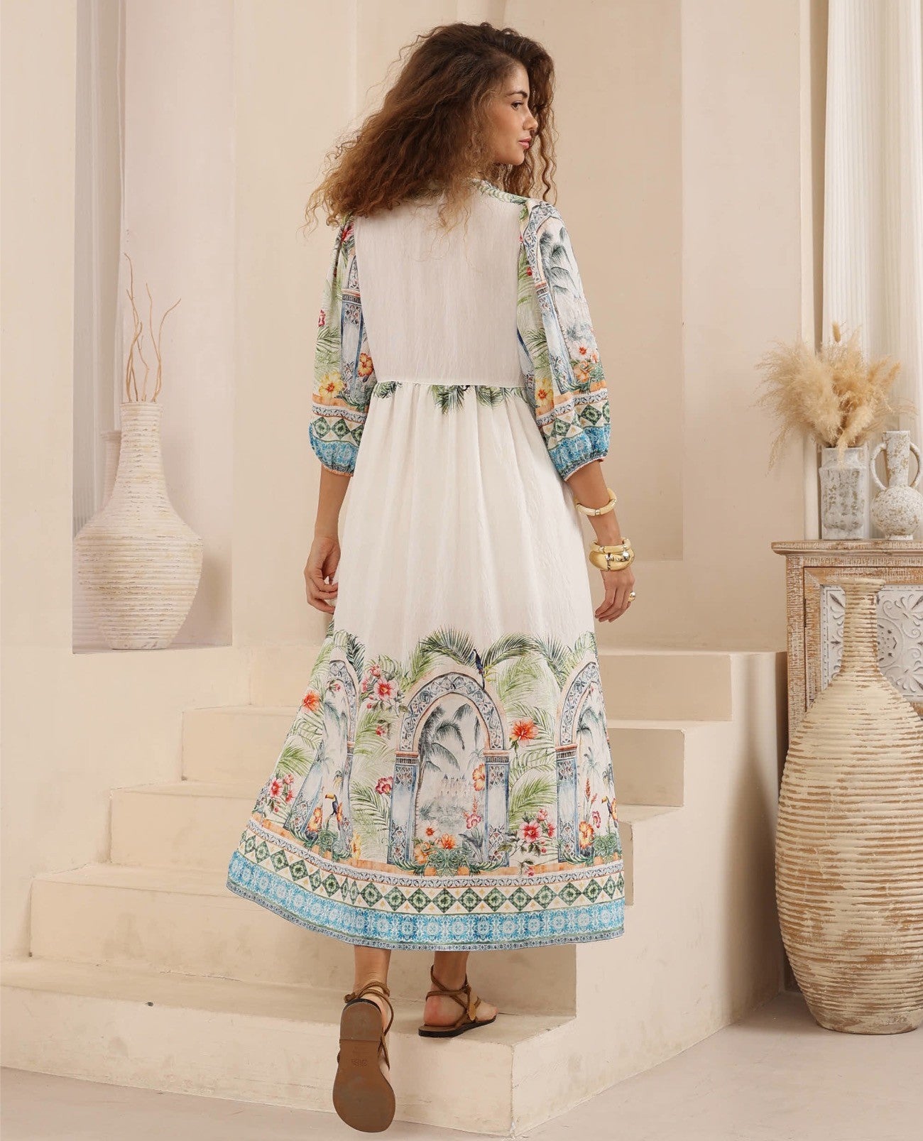 Alanah Maxi Dress - Tropicana Print