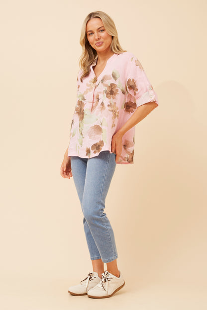 Alice Floral Linen Shirt