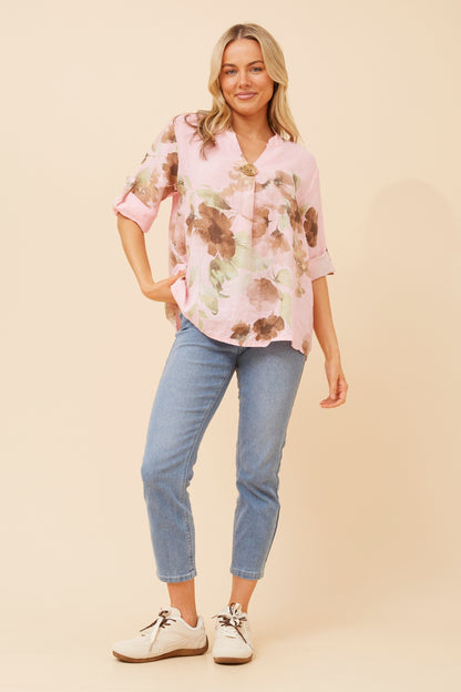 Alice Floral Linen Shirt