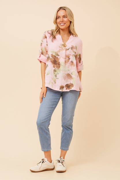 Alice Floral Linen Shirt