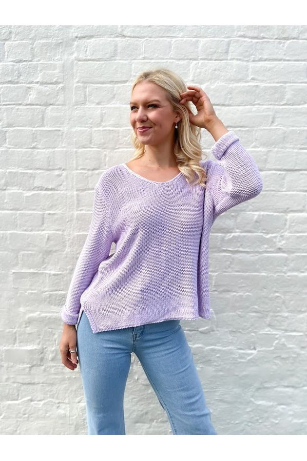 Amyra Knit Jumper - Lilac