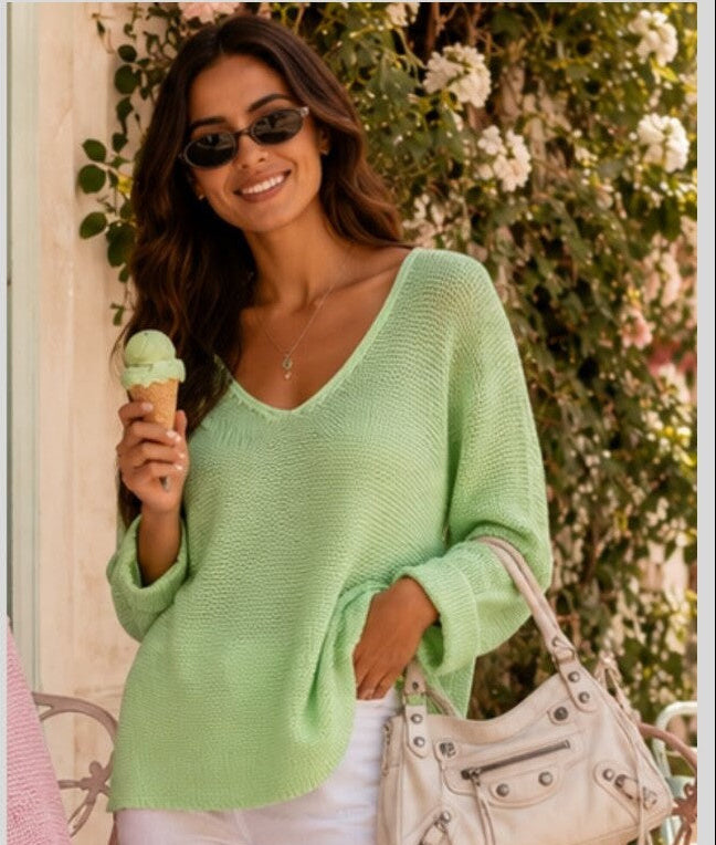 Amyra Knit Jumper - Mint