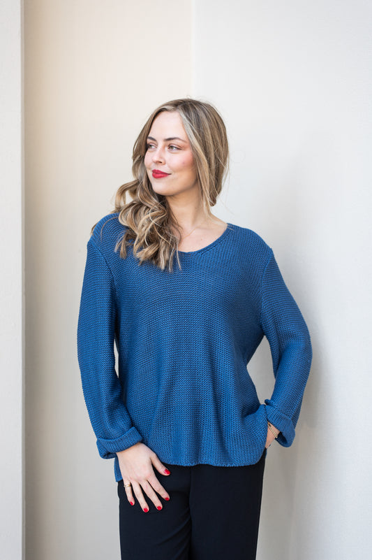 Amyra Knit Jumper - Midnight Blue