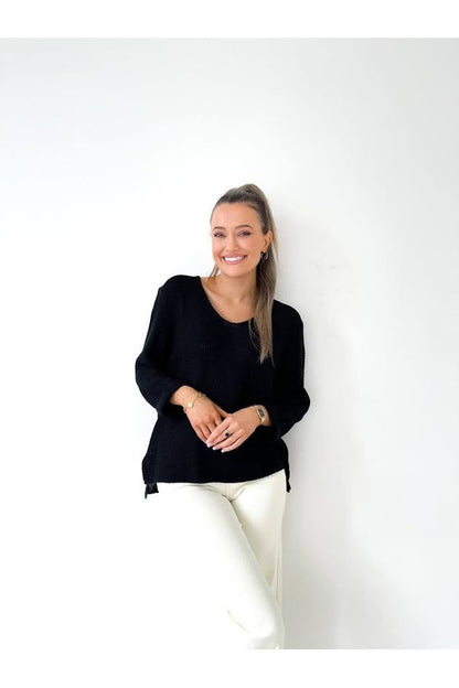 Amyra Knit Jumper - Black