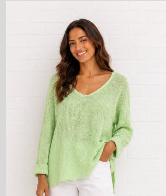 Amyra Knit Jumper - Mint
