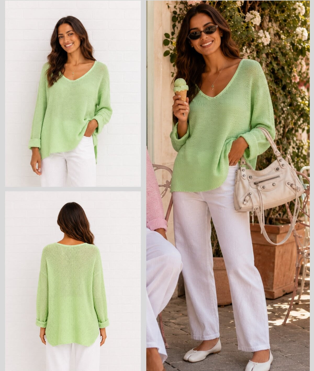 Amyra Knit Jumper - Mint
