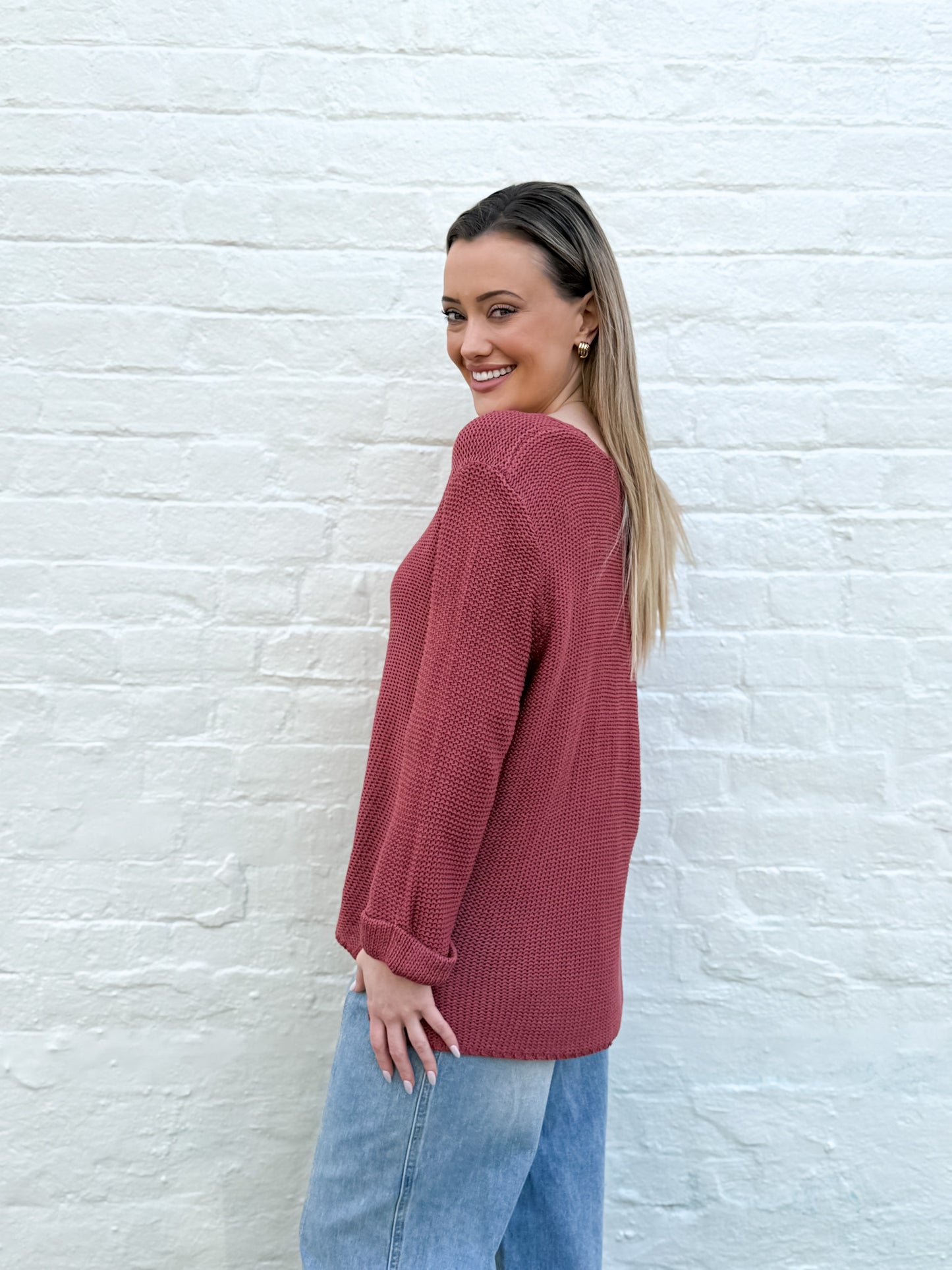 Amyra Knit - Brick