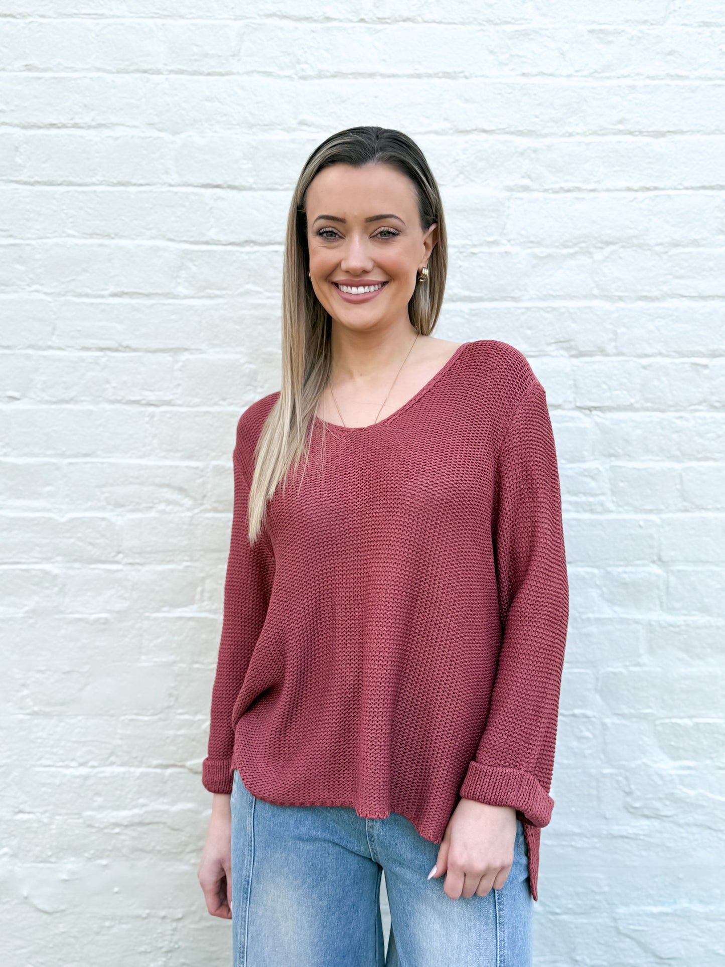 Amyra Knit - Brick