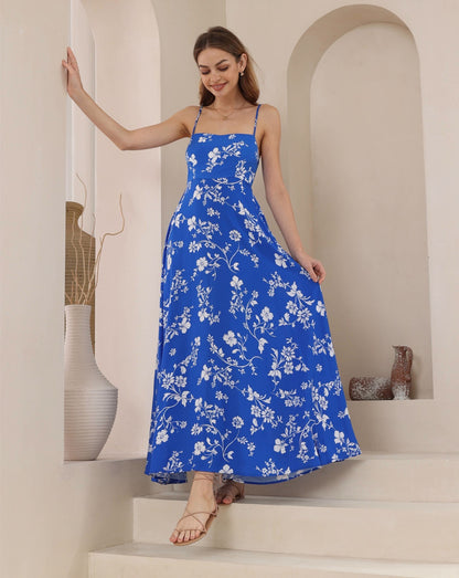 Billie Maxi Dress - Blue Print