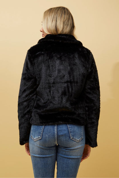 Bronte Faux Fur Jacket - Black