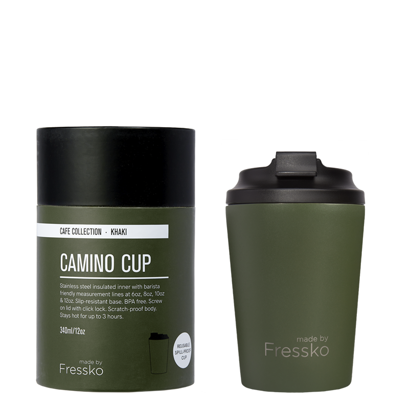 Camino Ceramic Lined Cup - Khaki