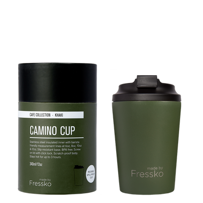 Camino Ceramic Lined Cup - Khaki