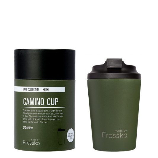 Camino Ceramic Lined Cup - Khaki