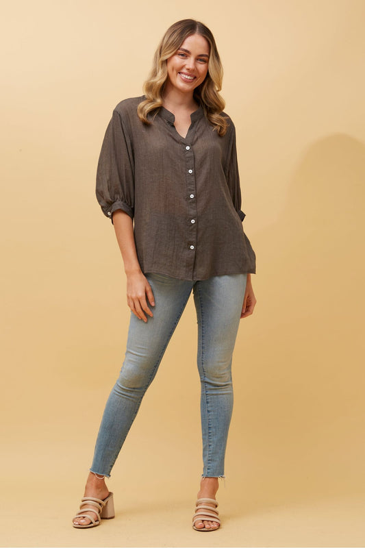 Carrie Shirt - Walnut