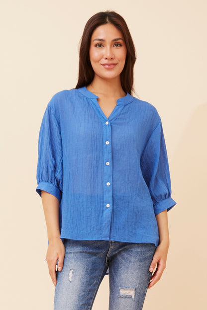 Carrie Shirt - Classic Blue