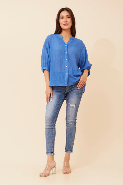 Carrie Shirt - Classic Blue