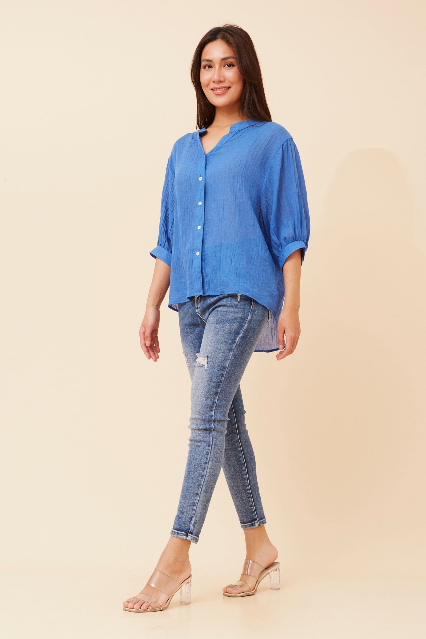 Carrie Shirt - Classic Blue