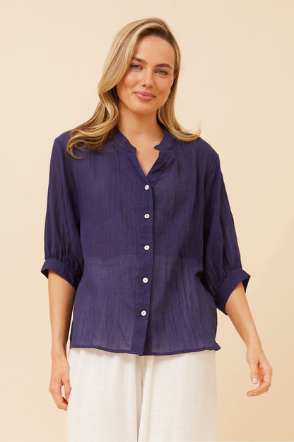 Carrie Shirt - Navy