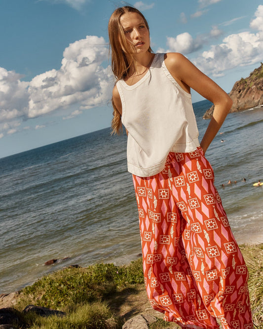 Copacabana Relaxed Pant - Sardinia Geo Print
