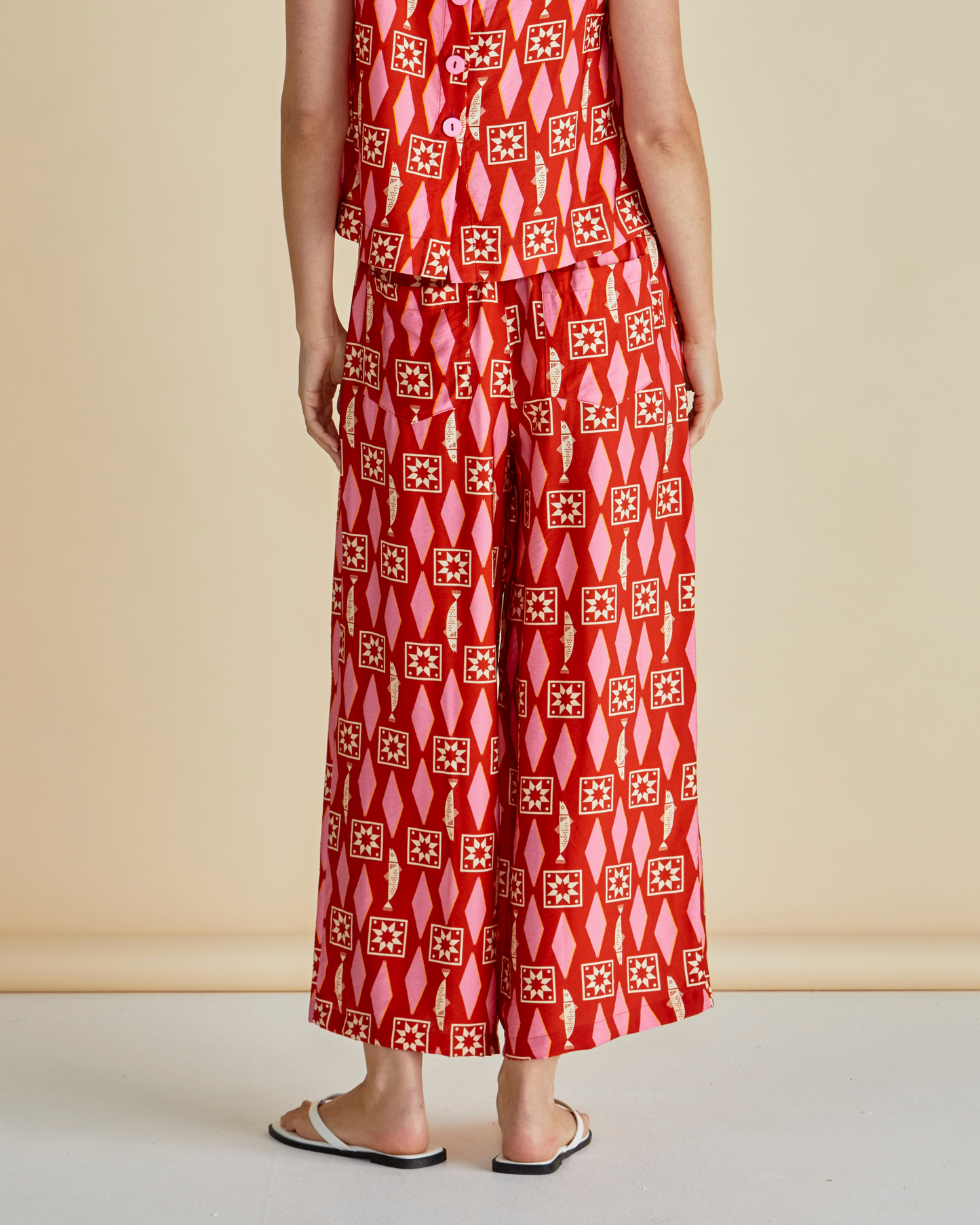 Copacabana Relaxed Pant - Sardinia Geo Print