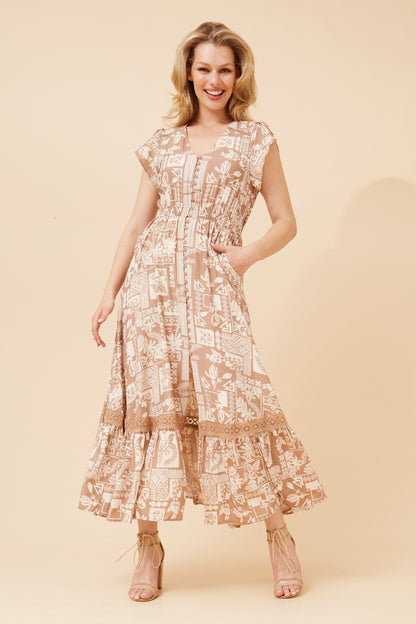 Sammy Maxi Dress - Beige