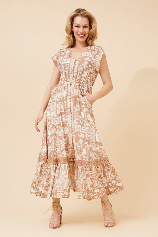 Sammy Maxi Dress - Beige