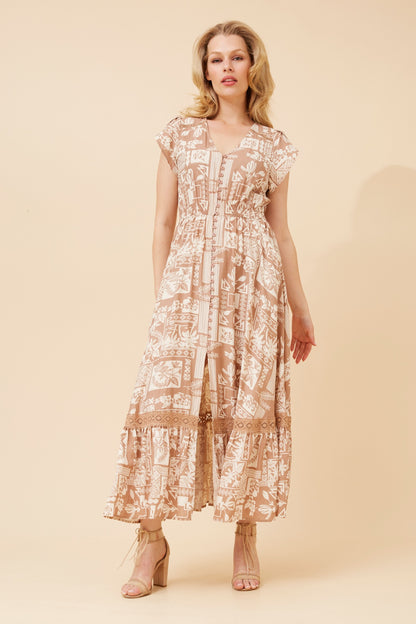 Sammy Maxi Dress - Beige