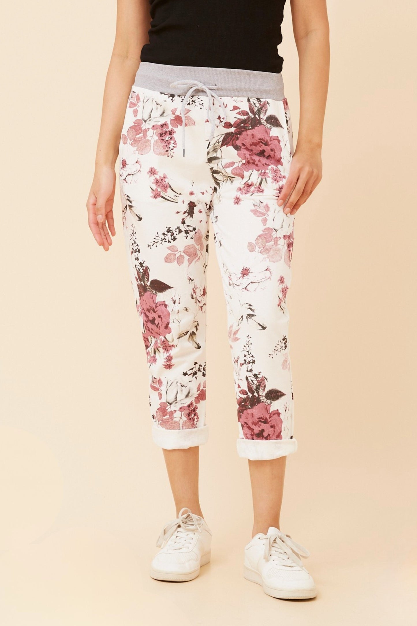 Becky Jogger - Cream Floral