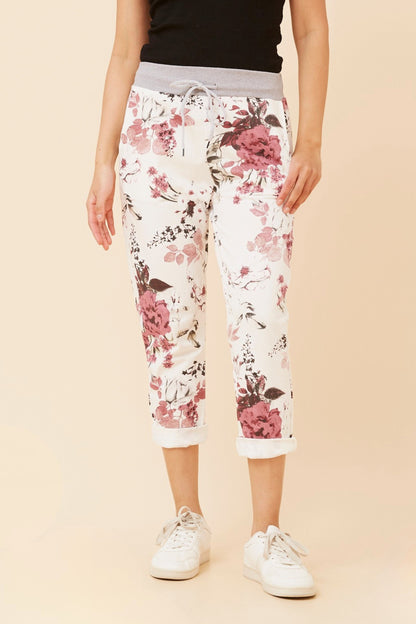 Becky Jogger - Cream Floral
