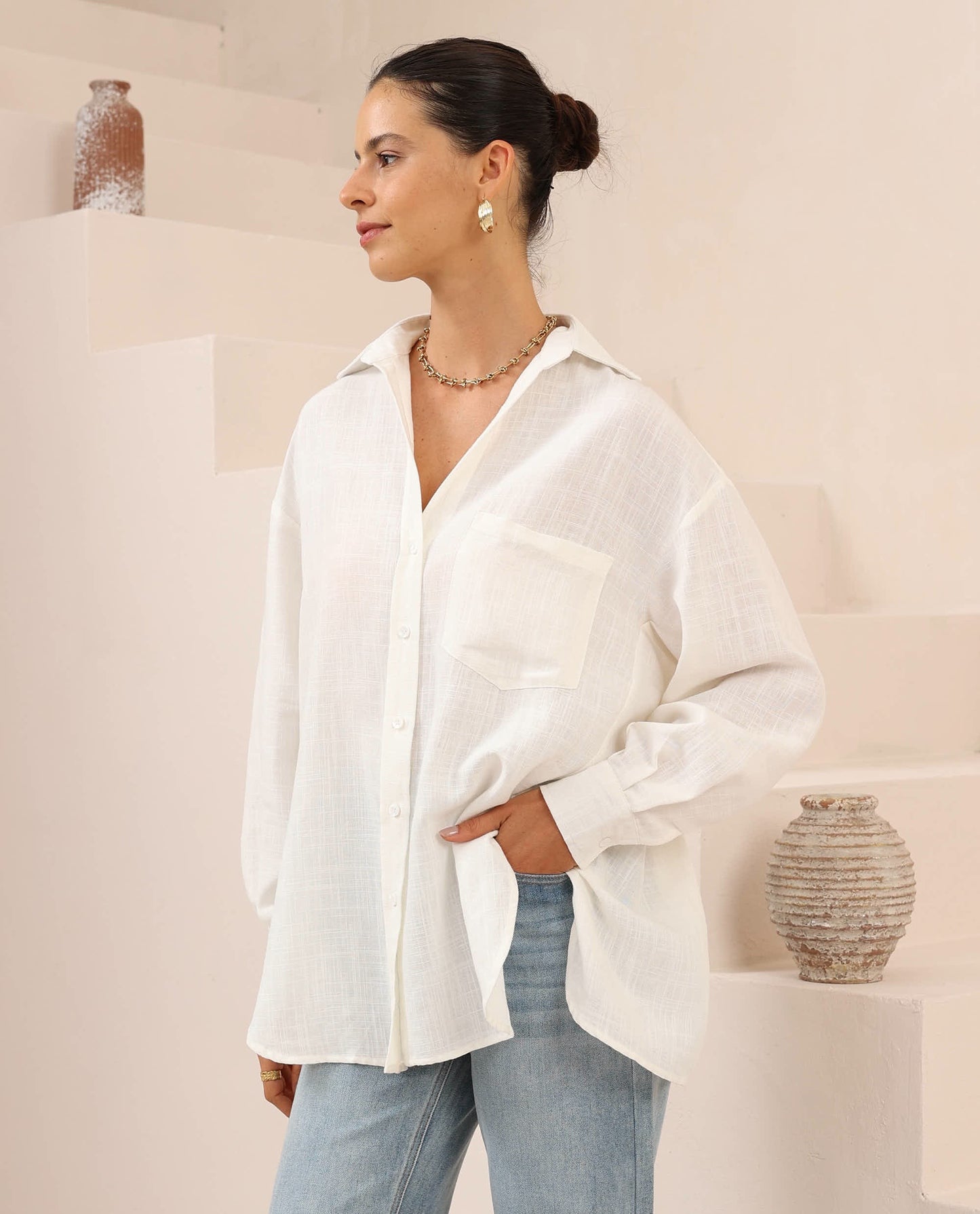 Dominique Shirt - White