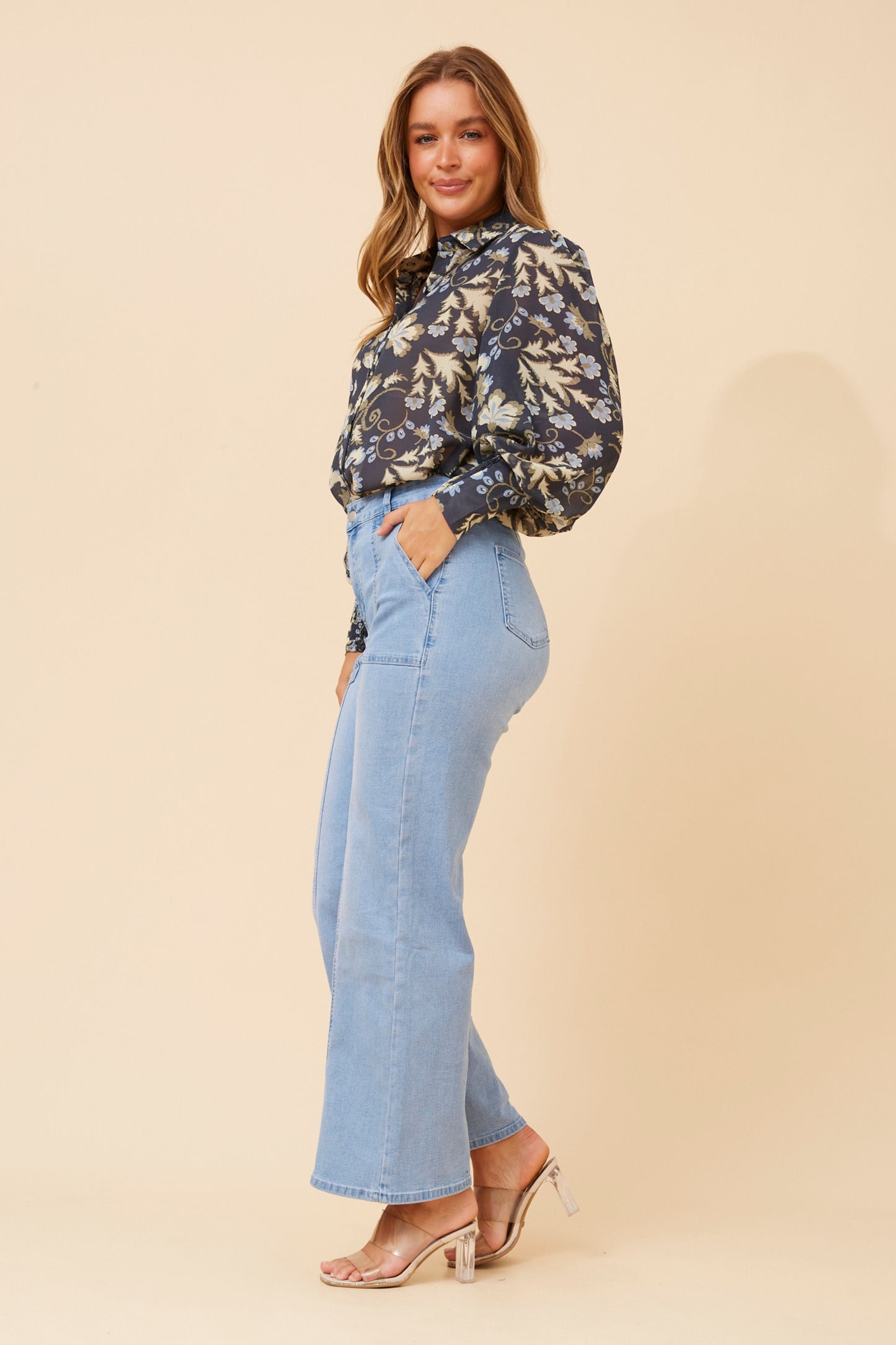 Ellery Shirt - Navy Floral