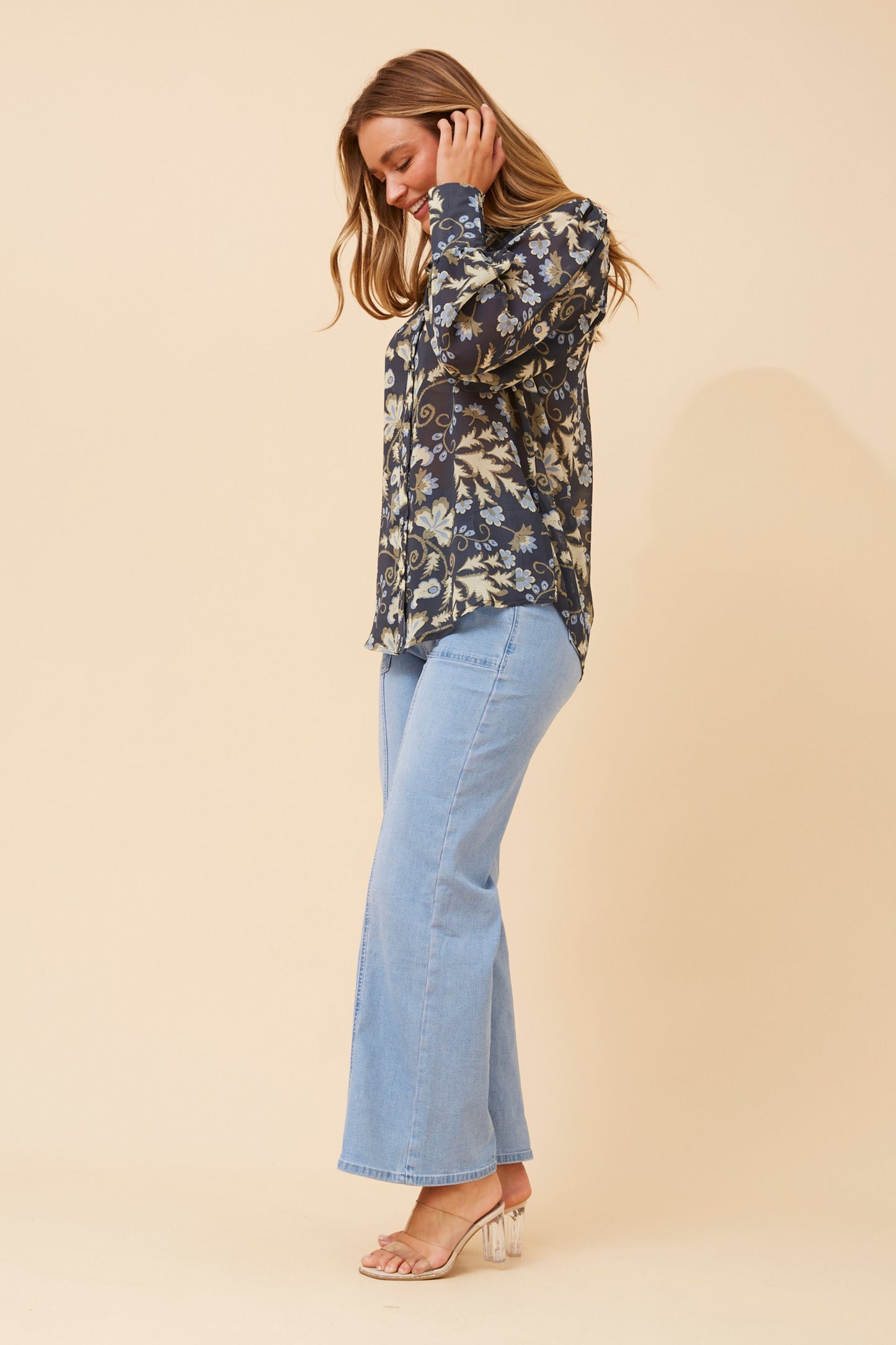 Ellery Shirt - Navy Floral