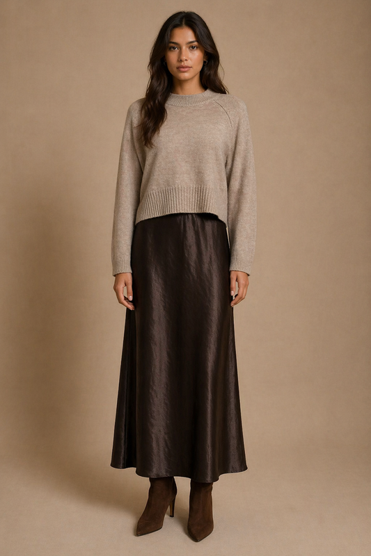 Ellie Crop Jumper - Natural