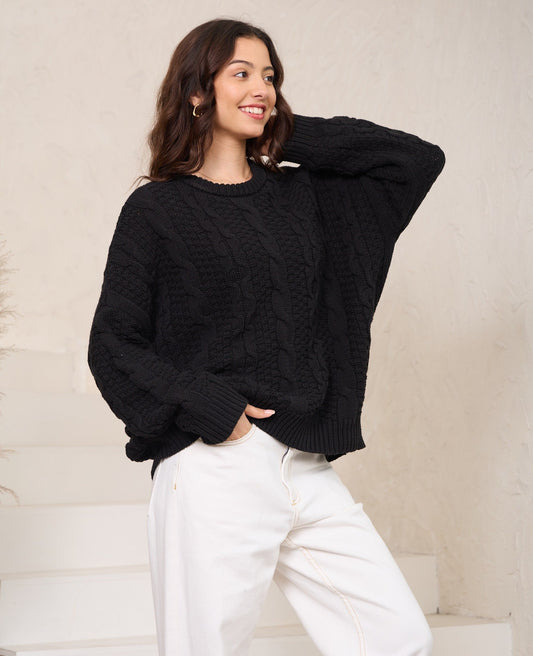 Emma Knit Jumper - Black